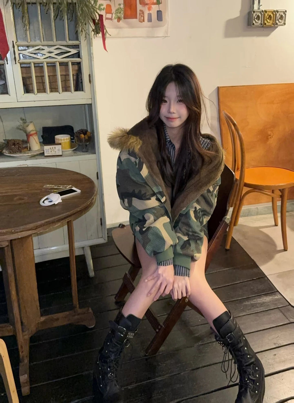 St*ssy Camo Canvas Needlepunch Jacket