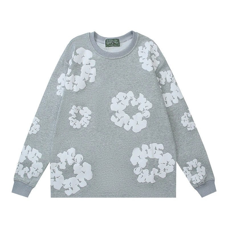 Denim T3ars Long Sleeve Cotton Wreath T-shirt