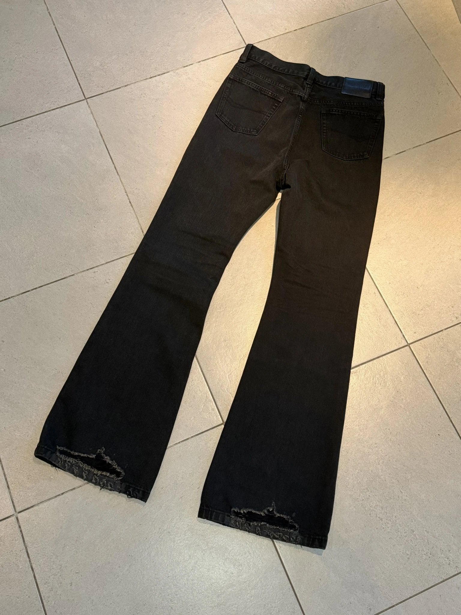 Balenci lost taper flared jeans
