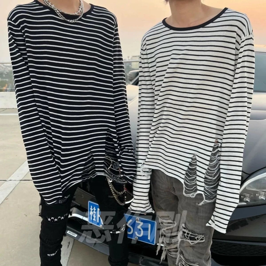 Am!ri Stripped Distressed longsleeve