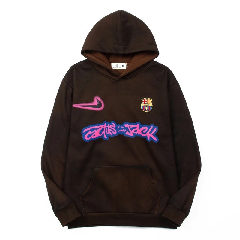 Cactus J*ck x FC Barcelona Spray Logo Hoodie