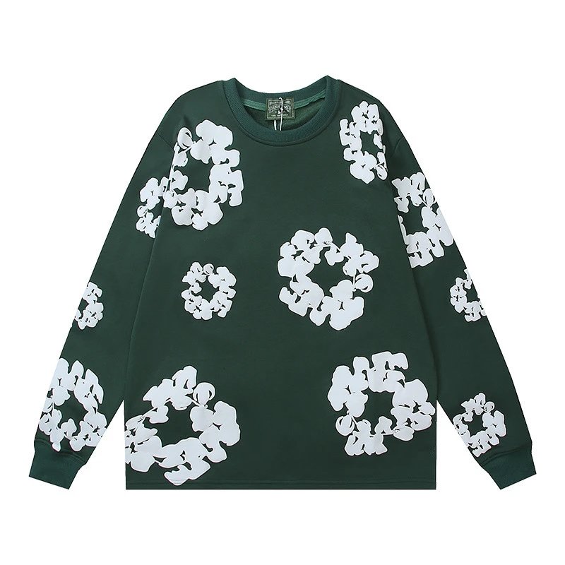 Denim T3ars Long Sleeve Cotton Wreath T-shirt