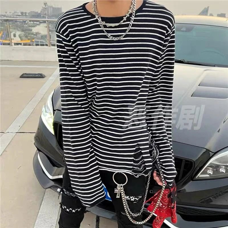 Am!ri Stripped Distressed longsleeve
