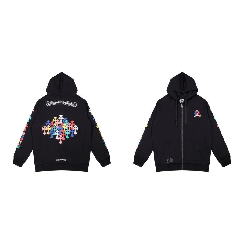 Chr0me Hearts Cemetery Cross Multi-Color Hoodie