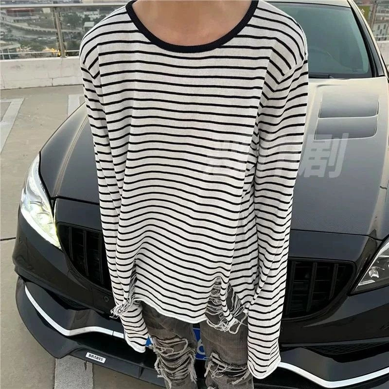 Am!ri Stripped Distressed longsleeve