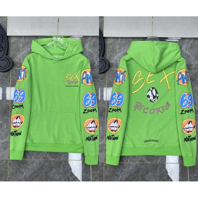 Chr0me Hearts x Matty Boy sex recors green hoodie