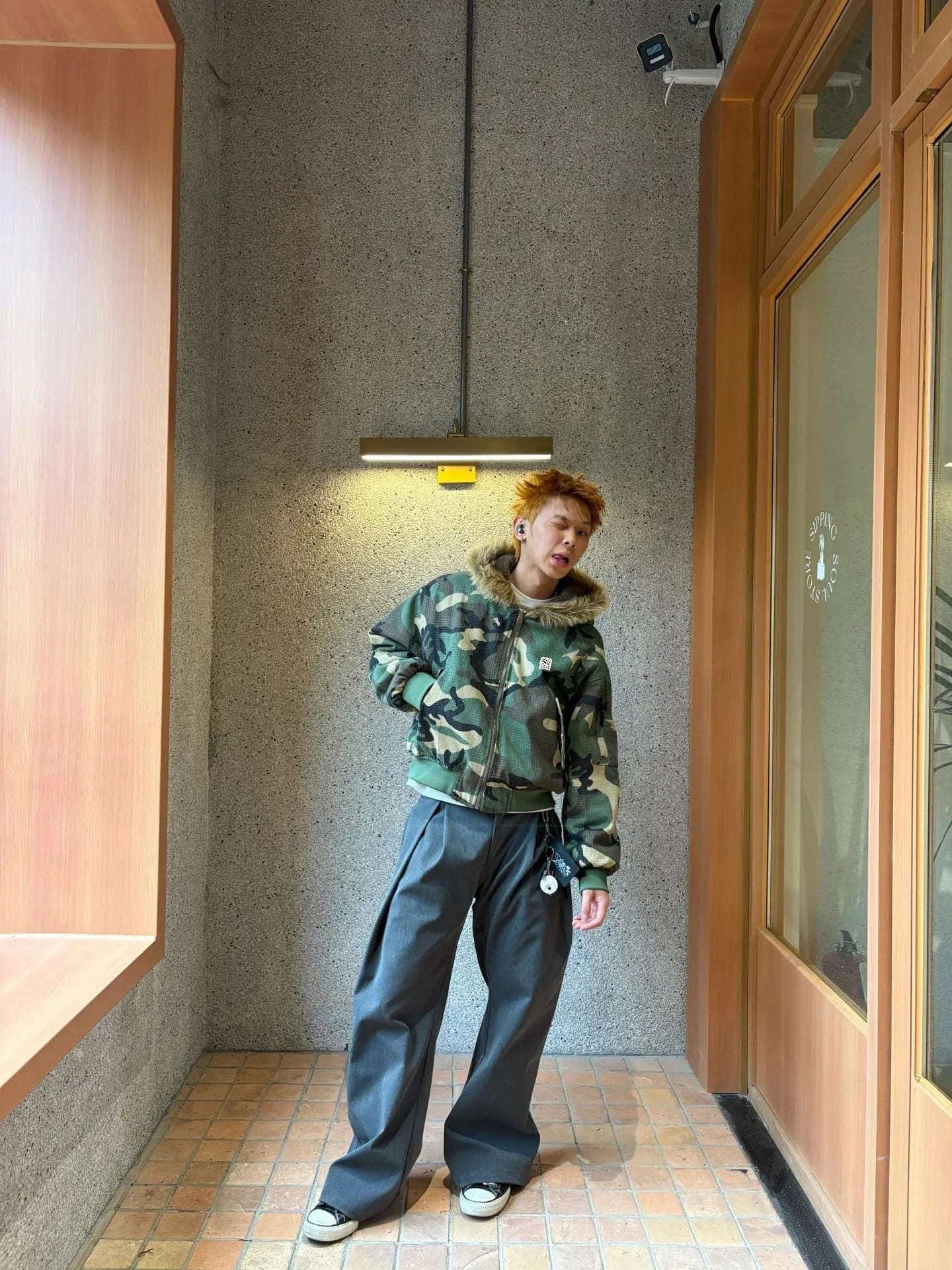 St*ssy Camo Canvas Needlepunch Jacket