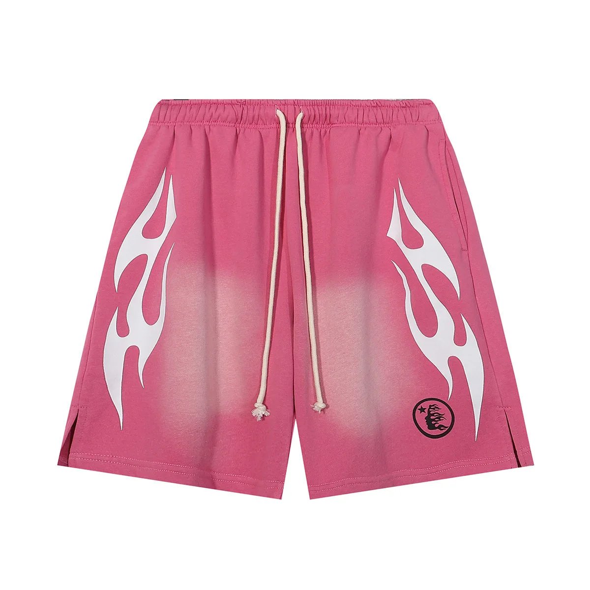 Hell*star Flame Mesh Shorts Black