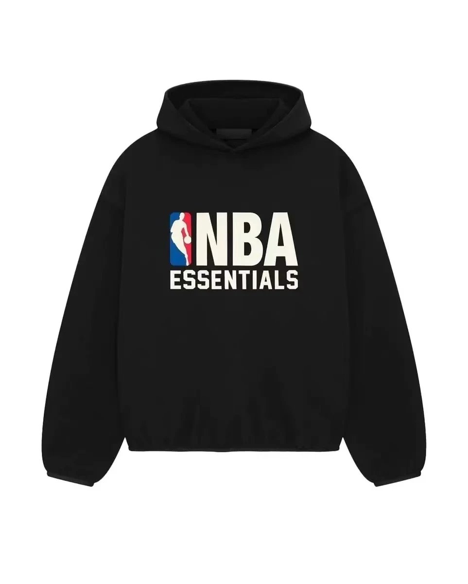 Ess3ntials x NBA Black Hoodie