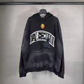 Balenci Graffiti Zip Up Hoodie