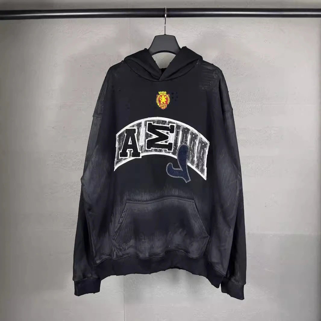 Balenci Graffiti Zip Up Hoodie