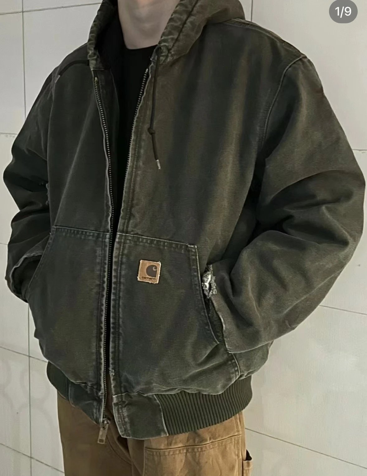 Carhart vintage zip denim jacket