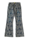 Kap!tal Leaf Print Denim