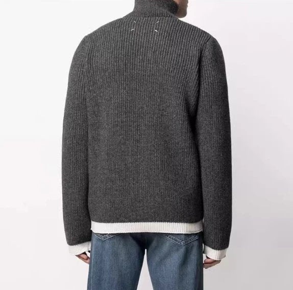 Maison Margela Half Zip Sweater