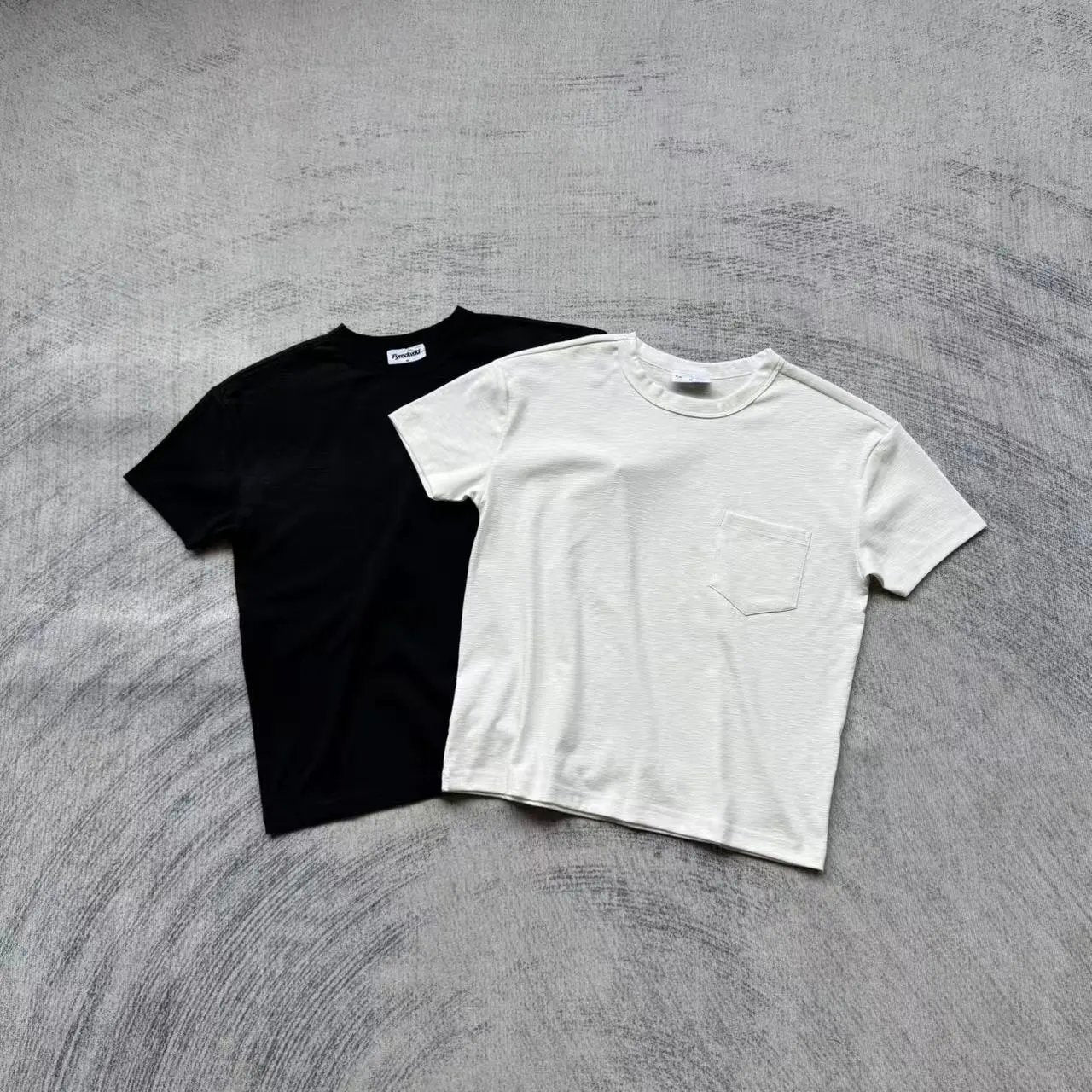 Fyredwrld Lightweight Breathable Bamboo Texture Comfort Short Sleeve T-shirt