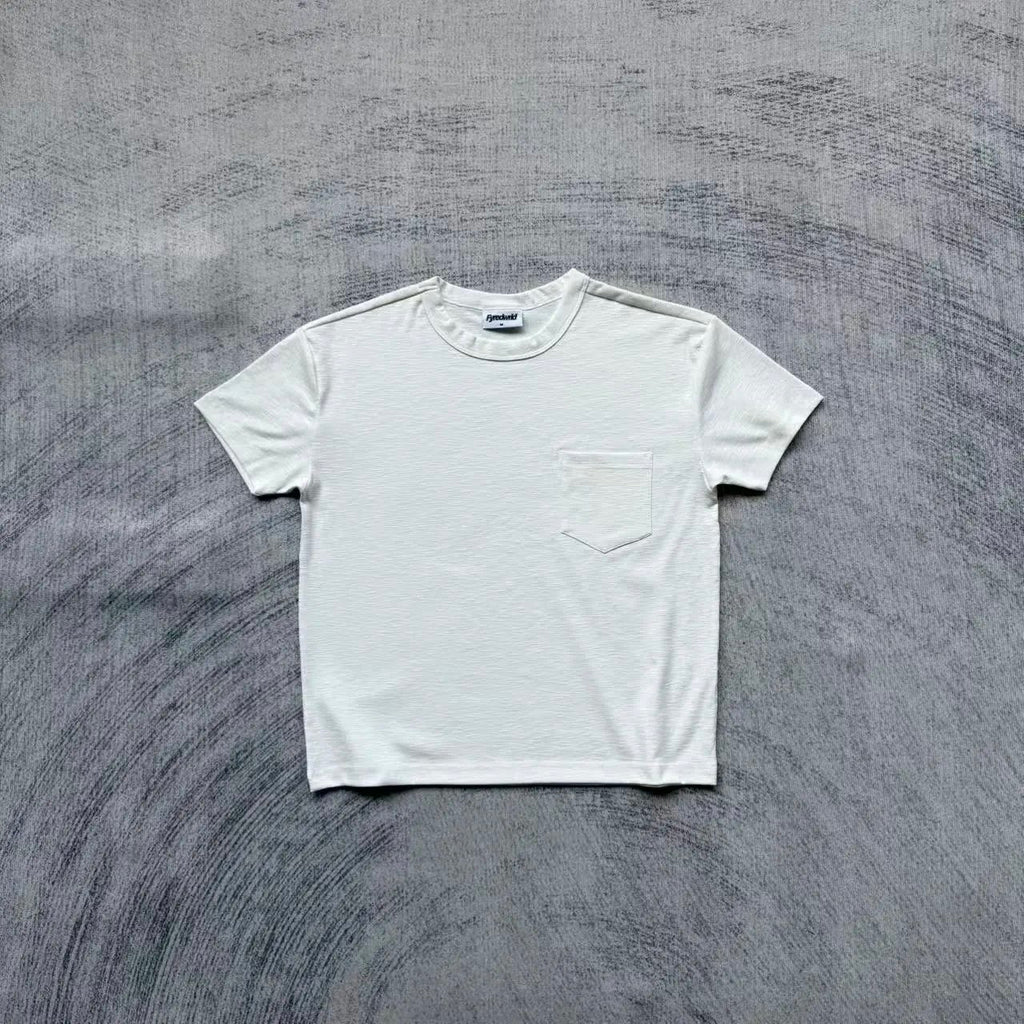 Fyredwrld Lightweight Breathable Bamboo Texture Comfort Short Sleeve T-shirt