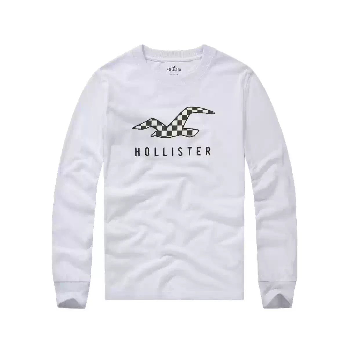 AF Seagull Brand Men Crew Neck Cotton Patch Slim Long Sleeve Tee On Sale