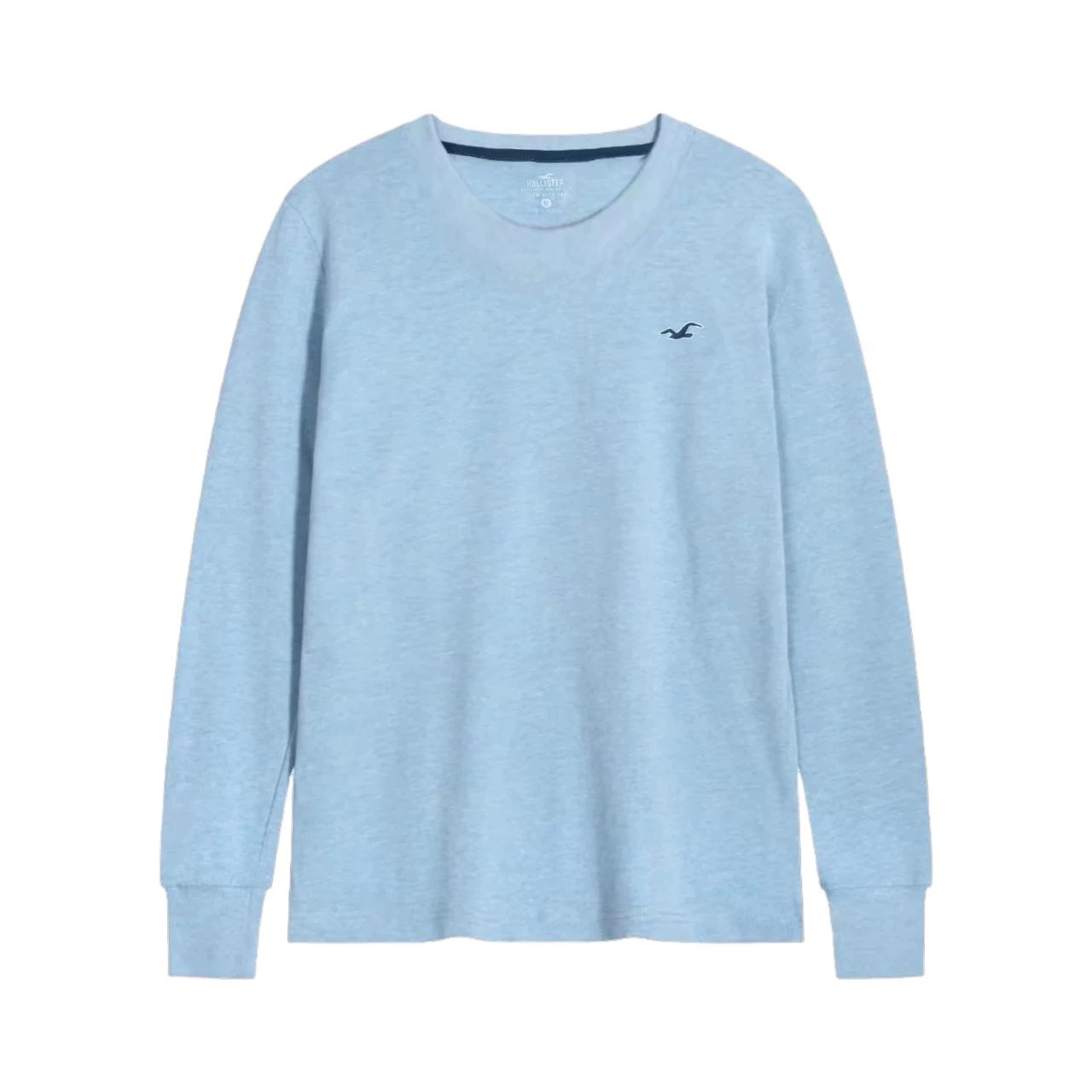 AF Seagull Brand Men Crew Neck Cotton Patch Slim Long Sleeve Tee On Sale
