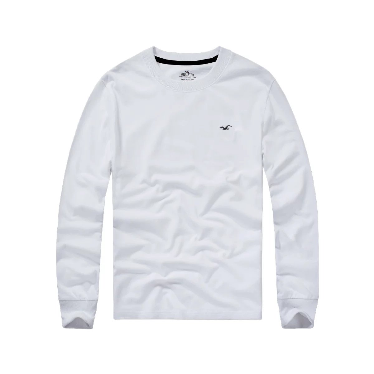 AF Seagull Brand Men Crew Neck Cotton Patch Slim Long Sleeve Tee On Sale