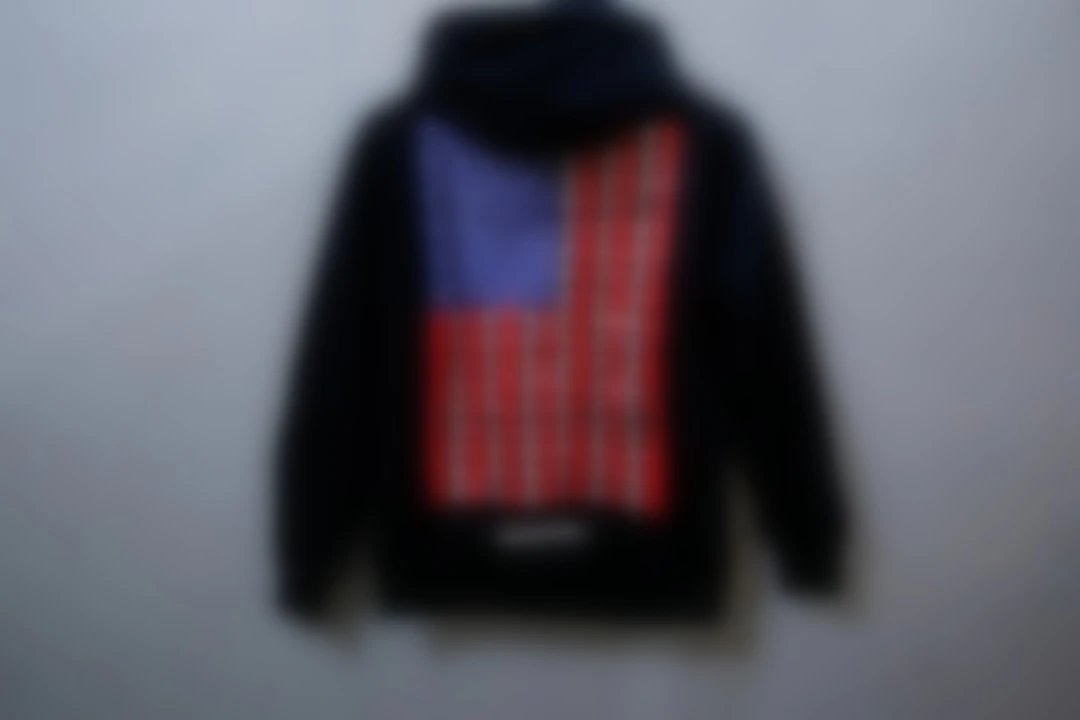 Chr0me Hearts USA Flag Thermal Zip Up Hoodie