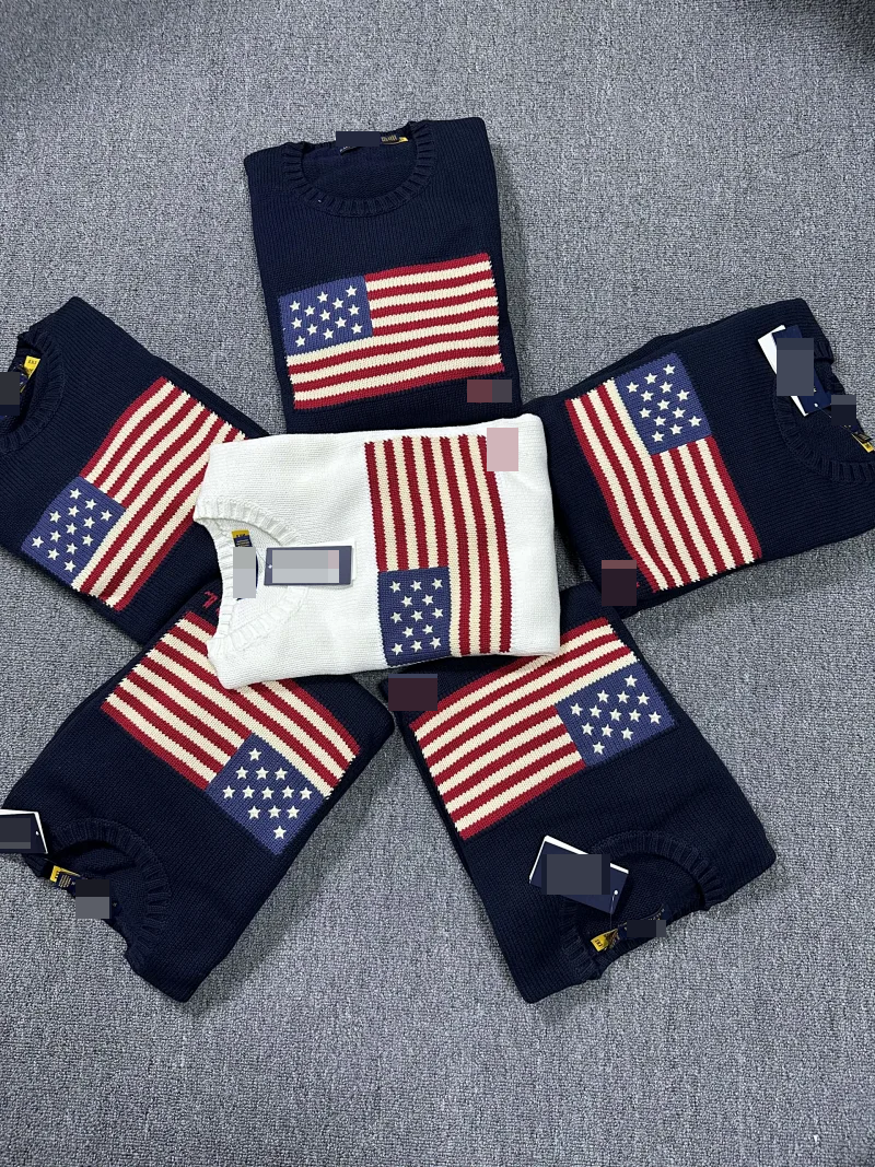 Ralf Lauren Amercian Flag Sweater