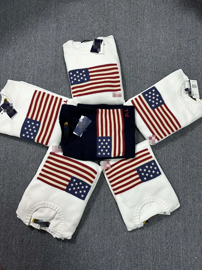 Ralf Lauren Amercian Flag Sweater