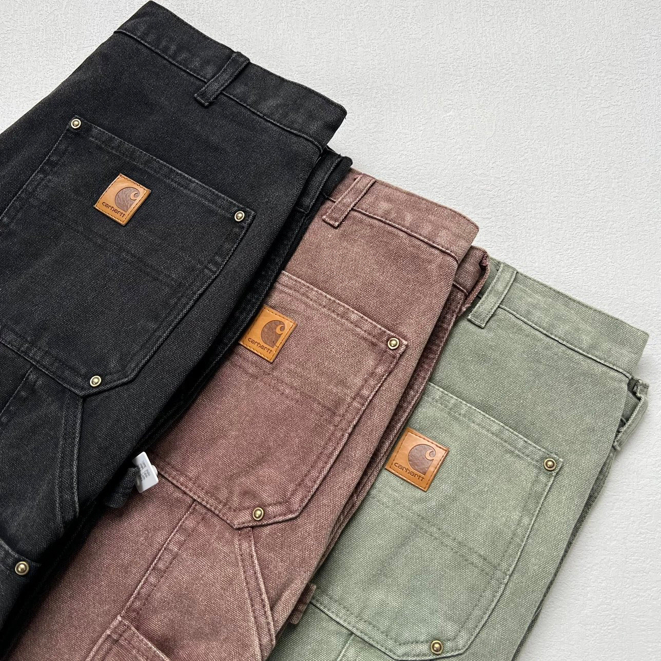 B136 washed and worn work pants