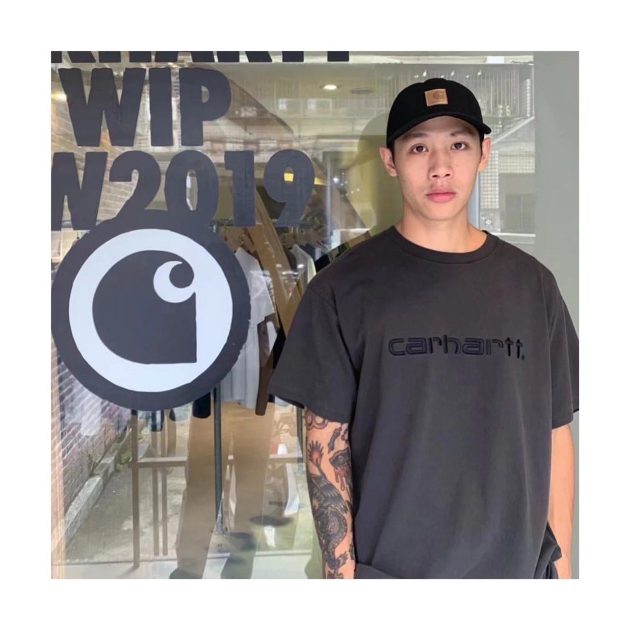 Carhart Washed  Embroidered Logo Tee