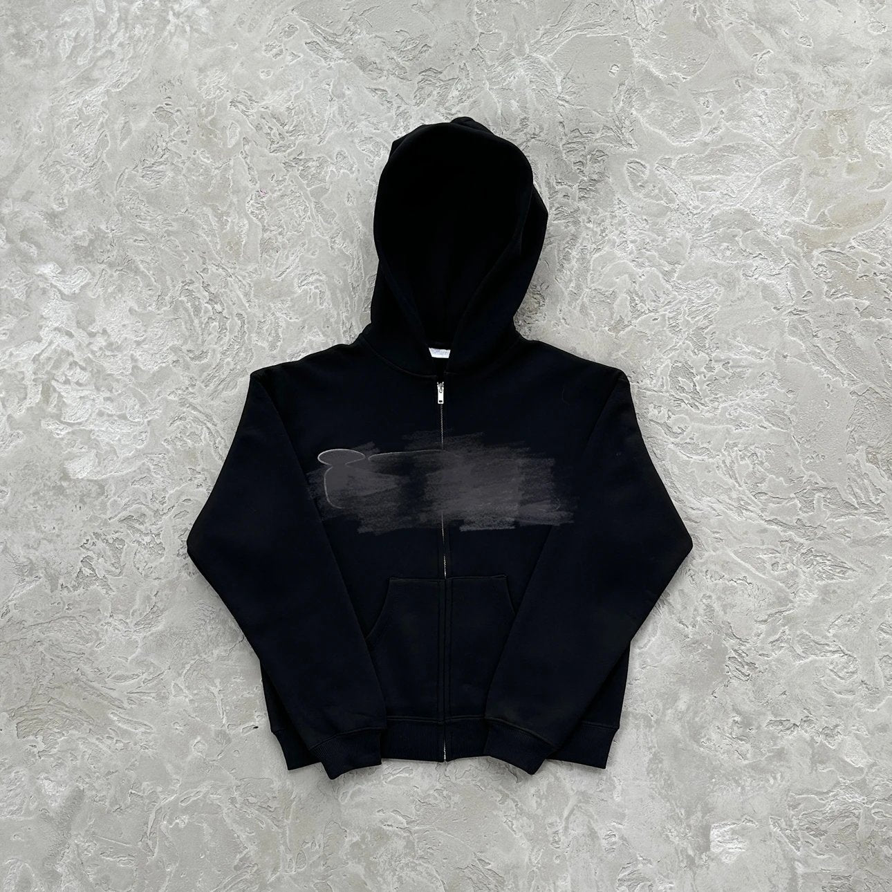 IDA Zip Up Hoodie Black
